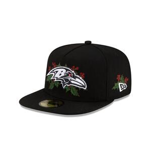 New Era Baltimore Ravens Holly 59FIFTY A-Frame Fitted Hat - Size 7 5/8